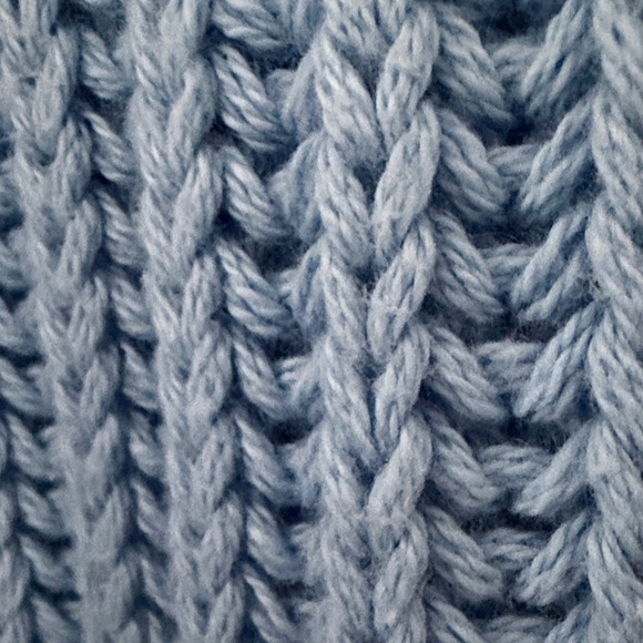 J. Crew Blue Chunky Ribbed Crewneck Sweater - Picture 4 of 5